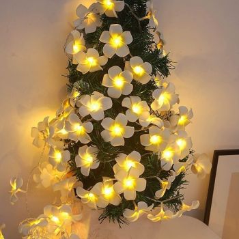 LED Flower Fairy String Lights 1.5m 10LEDs 3m 20LEDs Battery / USB Powered Warm White Suitable for Wedding Christmas Romantic Home Bedroom Garden Balcony Decoration