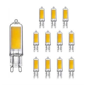 10pcs Super Bright G9 LED Light Bulb Dimmable 220V Glass Lamp Constant Power Light LED Lighting G4 COB Bulbs
