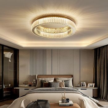 50 cm Round Ceiling Light LED Chandelier Stainless Steel Nordic Style Dining Room Living Room Bedroom