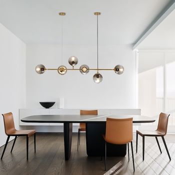 120 cm Single Design Chandelier Metal Island Electroplated Modern Nordic Style 220-240V