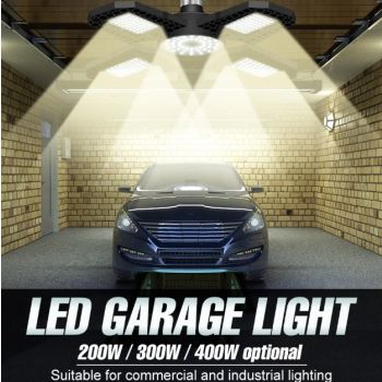 Foldable LED Garage Light E27 Ceiling Fan Light LED Garage Lamp  50W to 400W Warehouse Lamp Workshop Lamp