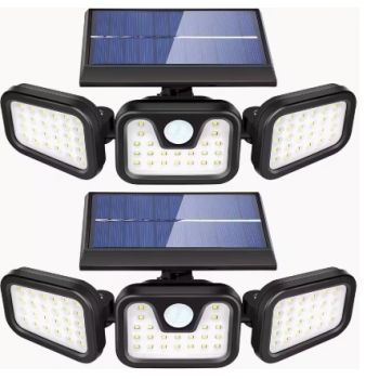 LED Solar Motion Sensor Lights,Suitable for Outdoor Wall Lighting at Front Doors, Yards, Garages, And Patios,Energy-Saving, Semi-Recessed Installation, Solar-Powered