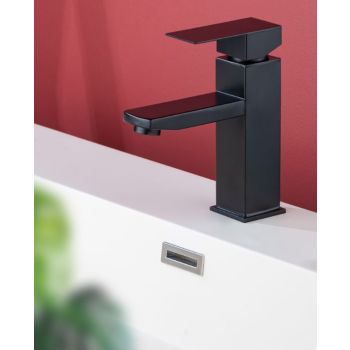Toplly Elegant Square Vanity Faucet,Bathroom Faucet,Hot and Cold Vanity Faucet