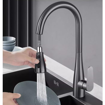 Toplly High Arc 17.7 Inch Solid Brass Kitchen Faucet, Solid Brass Kitchen Tap,The King of Value