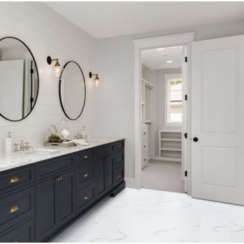 Fillzer Stone ULC Calacatta Serra 12 MIL x 12 in. x 24 in. Waterproof Click Lock Vinyl Plank Flooring (19.37 sq. ft./case)