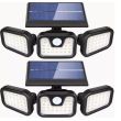 LED Solar Motion Sensor Lights,Suitable for Outdoor Wall Lighting at Front Doors, Yards, Garages, And Patios,Energy-Saving, Semi-Recessed Installation, Solar-Powered