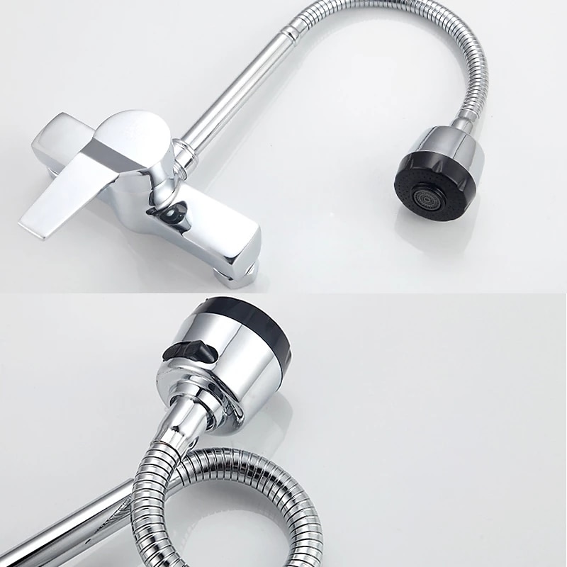 Kitchen Faucet - Single Handle One Hole Chrome Standard Spout Centerset Contemporary Kitchen Taps 2025 - CAD $87.99 –P4
