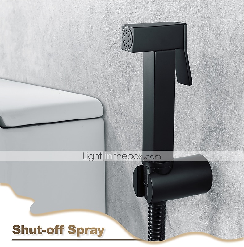 Copper Single Hole Bidet Black Toilet Handheld Bidet Sprayer Self-Cleaning Contemporary Cleaning Spray Gun Set 2025 - CAD $79.99 –P1
