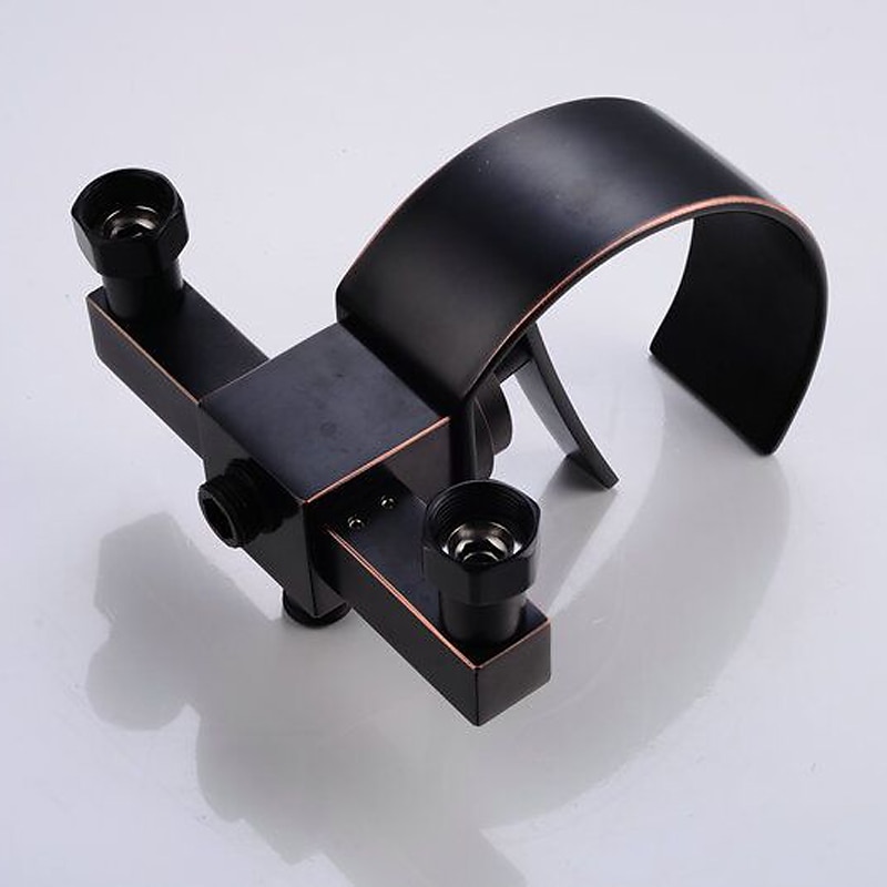 Bathtub Faucet - Modern Contemporary Electroplated Wall Installation Ceramic Valve Bath Shower Mixer Taps 2025 - CAD $207.99 –P19