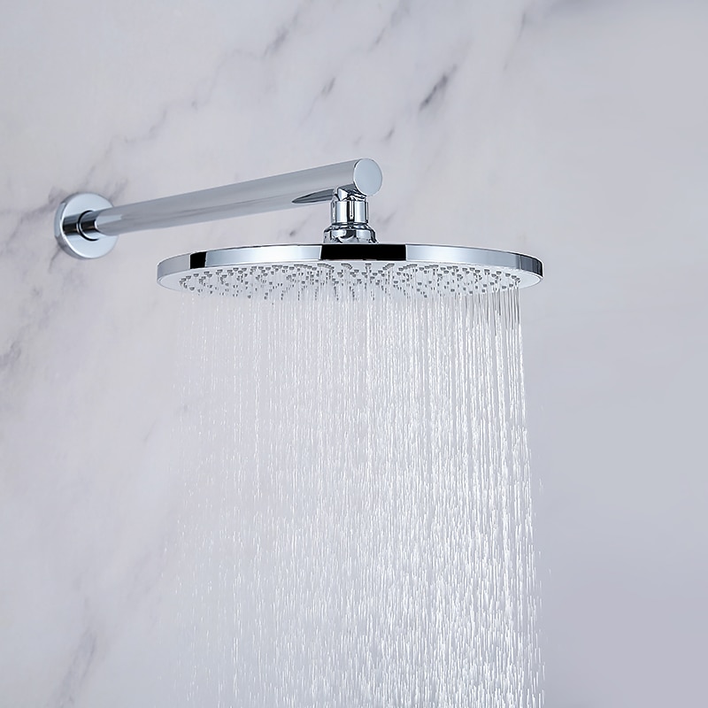 10 Inch Round Shower Faucets Sets3-Function Matte Black / Chrome Complete with Brass Shower Head and Solid Brass Handshower Mount Inside Rainfall Shower Head System 2025 - CAD $558.99 –P8