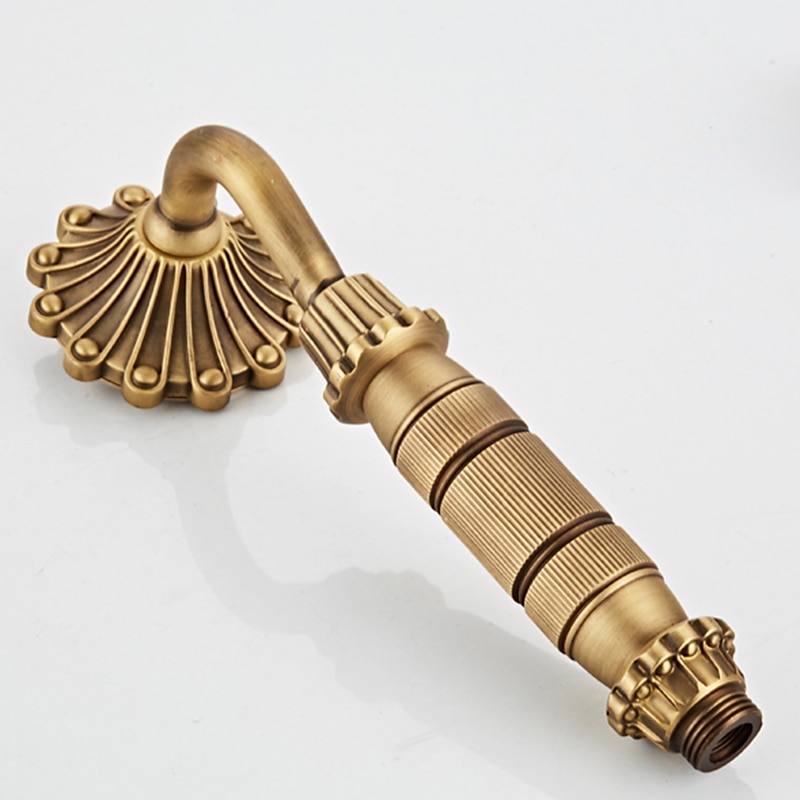 Shower FaucetRainfall Shower System Body Jet Massage Set - Handshower Included pullout Rainfall Shower Antique Vintage Style Antique Brass Mount Inside Brass Valve Bath Shower Mixer Taps 2025 - CAD $558.99 –P13