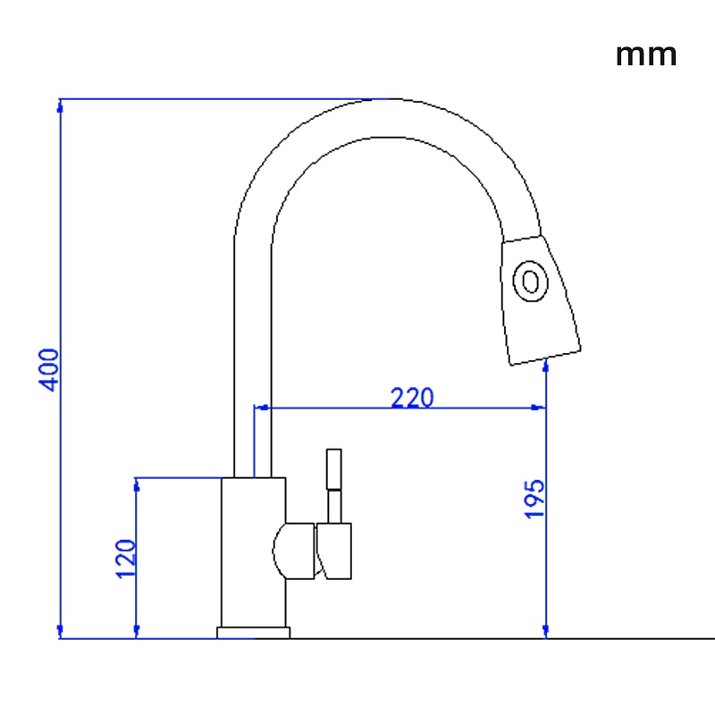 Kitchen Faucet with Pull-out SpraySingle Handle One Hole Stainless Steel Pull-out / Pull-down / Standard Spout / Tall / High Arc Centerset Minimalist / Modern Contemporary Kitchen Taps 2025 - CAD $71.99 –P4
