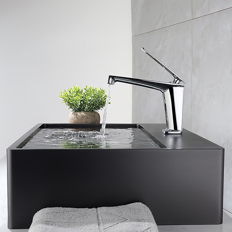 Bathroom Faucet Farmhouse Single Handle Lavatory Basin Vanity Sink Faucet Chrome/Black/Grey/Gold Available 2025 - CAD $143.99 –P8