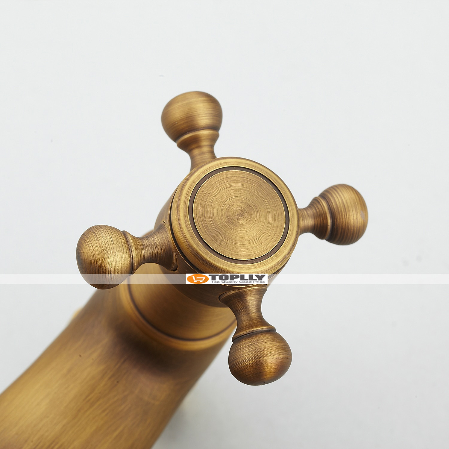 Bathroom Sink FaucetBrass Telephone Shape Wall Installation Widespread Pull-out Country Style Electroplated Copper Finish Two Handles Bathtub Faucet with Handshower and Drain 2025 - CAD $199.99 –P3
