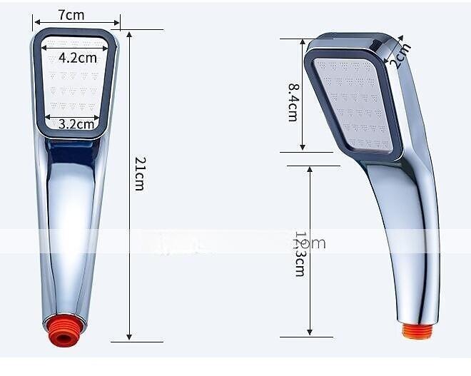 300 Holes Super Pressure Shower Head With Chrome Square Rainfall Handhold Water Saving SprayerStainless Steel Plate and Durable Material 2025 - CAD $4.99 –P12