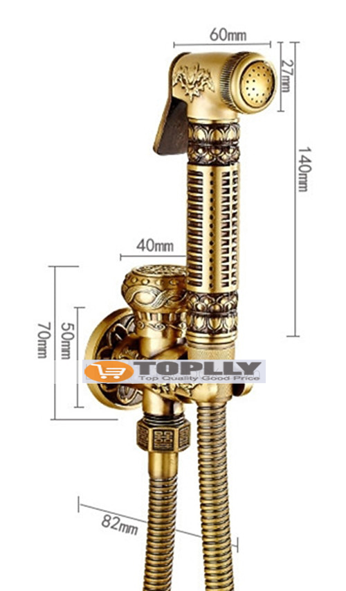 Bidet Faucet Antique Copper Toilet Handheld Bidet Sprayer Self-Cleaning Antique 2025 - CAD $52.99 –P4