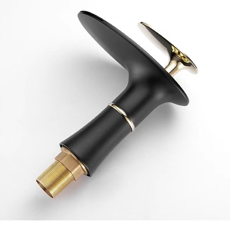 Waterfall Bathroom Sink Mixer Faucet Round, Wash Basin Taps Single Handle Washroom with Hot and Cold Hose Monobloc Vessel Water Brass Tap Deck Mounted 2025 - CAD $100.78 –P6