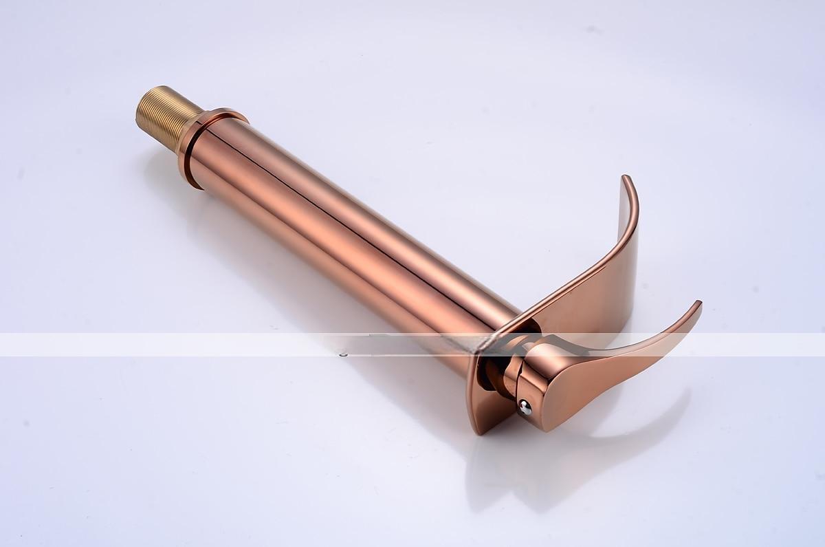 Bathroom Sink Mixer Faucet Tall with Drain, Basin Vessel Tap Ceramic Valve Single Handle Deck Mounted ORB/Rose Gold/Bursh Nickel 2025 - CAD $119.99 –P5