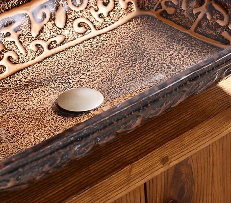 Bathroom Sink Faucet Suit Contain with Zinc Alloy Bathroom Mounting Ring Antique Tempered Glass Rectangular Vessel Sink and Brass Water Drain 2025 - CAD $366.99 –P4