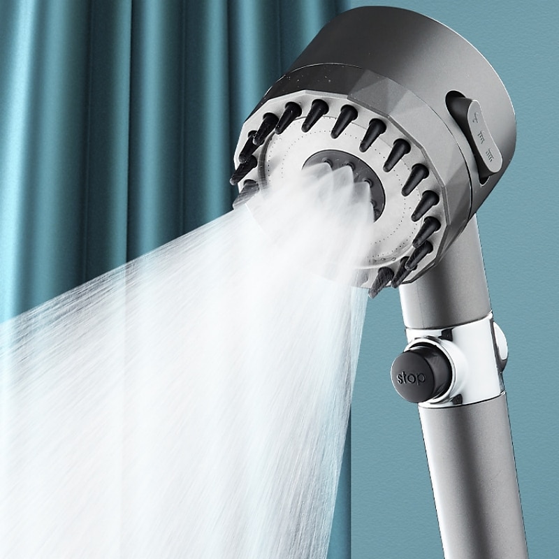 High Pressure 3-Mode Message Shower Head With Stop Button Handheld Water Saving Spray Nozzle Bathroom Accessories 2025 - CAD $17.99 –P9
