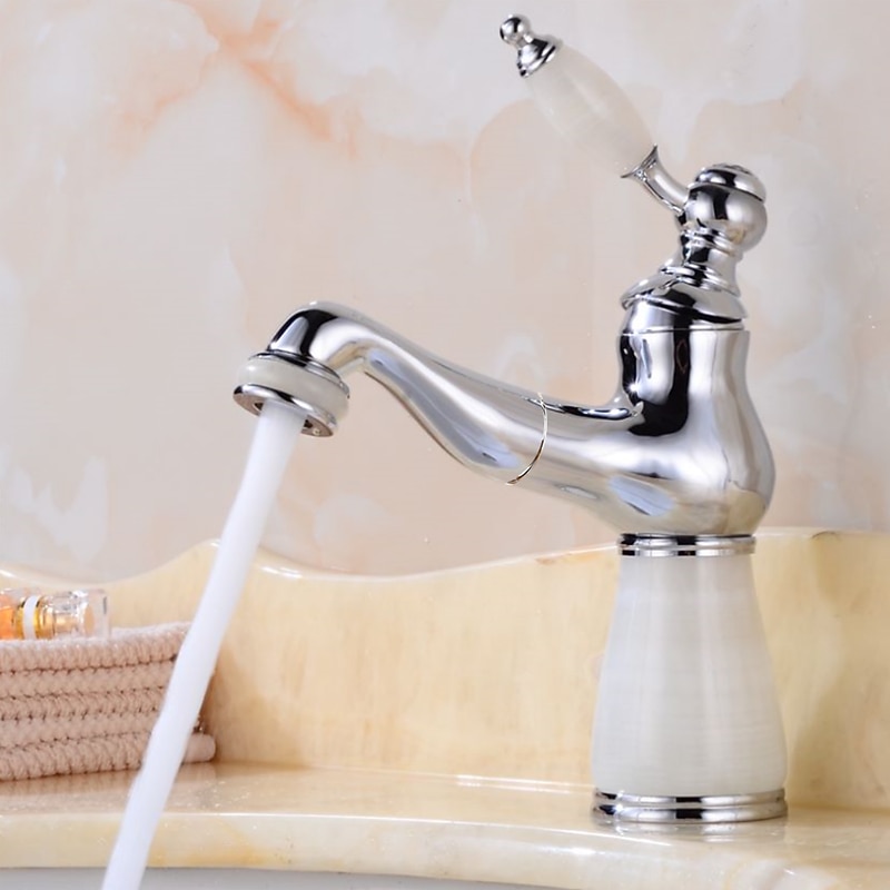 Bathroom Faucet Sink  Mixer Basin Taps Short/Tall, Single Ceramic Handle Vessel Taps with Cold and Hot Hose  for Washroom Bath 2025 - CAD $95.99 –P1