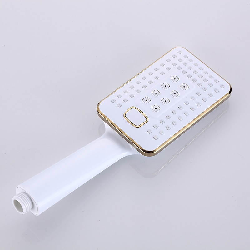 Shower System Faucet Set Wall Mounted 9 inch Rainfall Shower Head Handshower Handheld Sprayer with Holder Electroplated / Painted Finishes Mount Inside Ceramic Valve Bath Shower 2025 - CAD $328.99 –P5