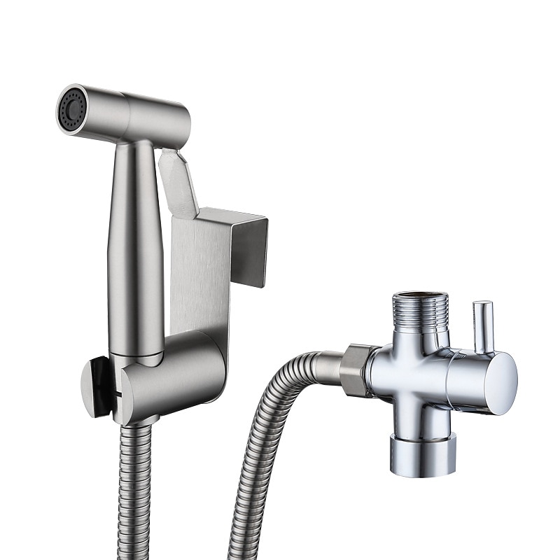 Single hole Bidet Stainless Steel Self-Cleaning Contemporary 1.5m water inlet pipe of base 1/2 EU 2025 - CAD $9.99 –P2