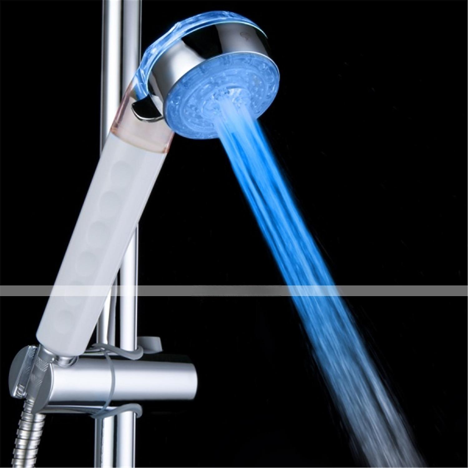 3-Color Temperature Sensitive LED Color Changing Hand Shower 2025 - CAD $14.99 –P8