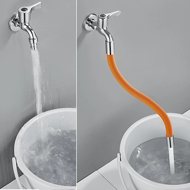 Faucet Extension Tube 45cm Universal Flexible Hose Shapeable Water Pipe Multipurpose Connector Faucet for Kitchen Sink Bathroom Garden 2025 - CAD $11.99 –P3