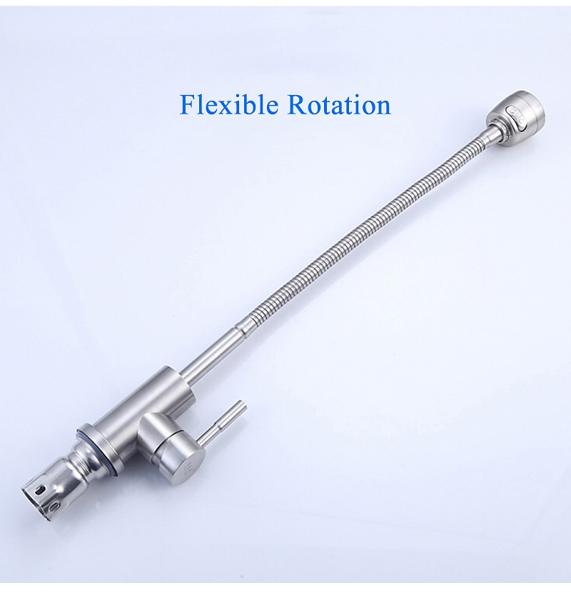 304 Stainless Steel Cold and Hot Water Kitchen Faucet Kitchen Mixers Kitchen Sink Tap 360 Degree Swivel Flexible Hose Basin Faucet 2025 - CAD $59.99 –P8