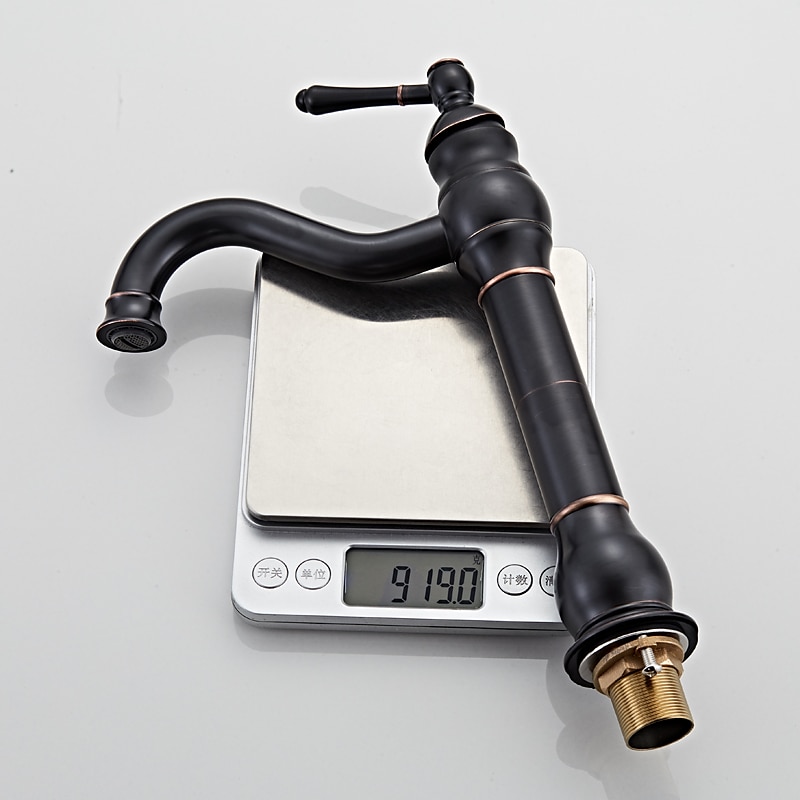 Bathroom Sink Faucet Antique Brass/ORB/Brushed Nickel Rotatable Single Handle One Hole Bath Taps 2025 - CAD $111.99 –P8