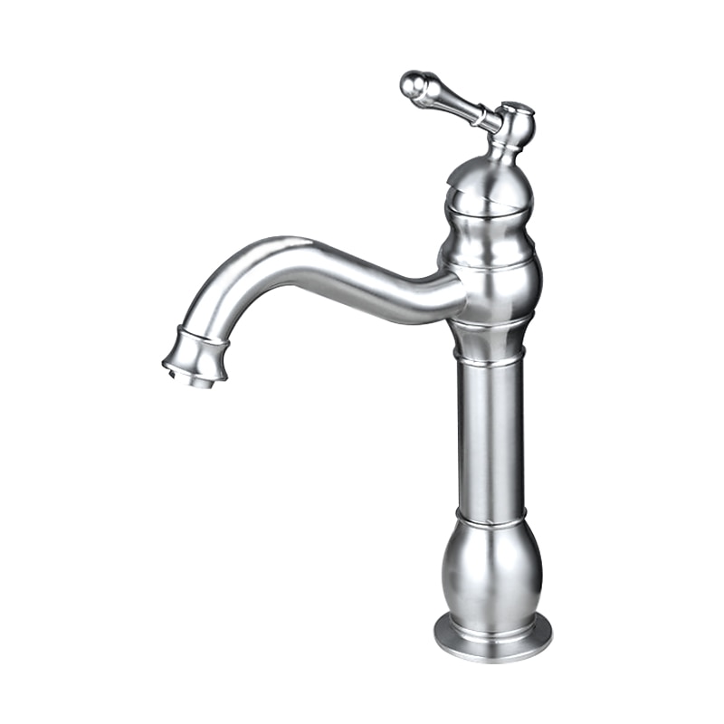 Bathroom Sink Faucet,Single Handle Rose Gold/Black/Brushed Gold/ Brass/Rustic Nickel One Hole Widespread Electroplated Faucet with Hot and Cold Water 2025 - CAD $127.99 –P10