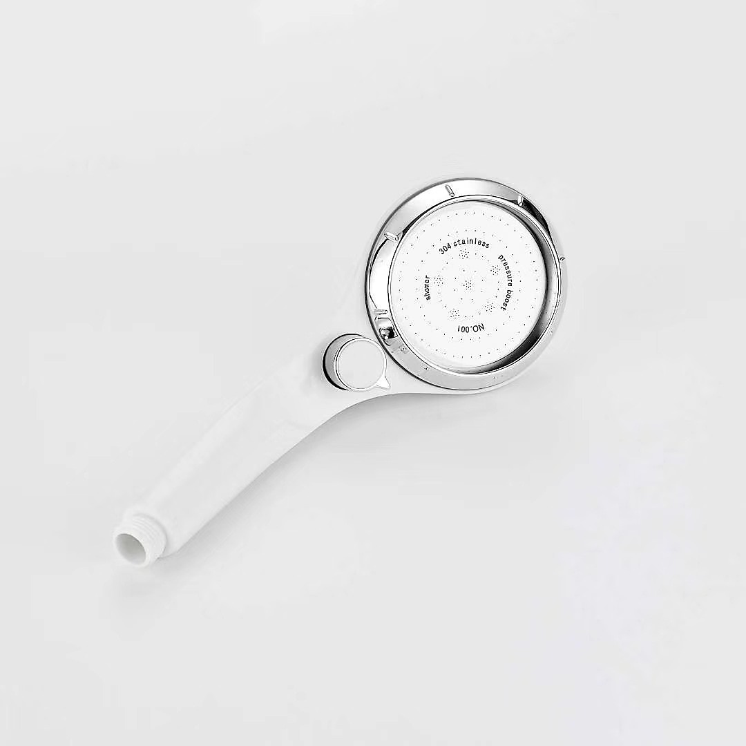 High Pressure Shower Head with Stop Button Water Pressure Adjustable Exquisite Spray Saving Large Panel ABS Shower Spray Nozzle Handhold Shower head Water Saving Stepless Adjustable Button Rotating 2025 - CAD $9.99 –P2