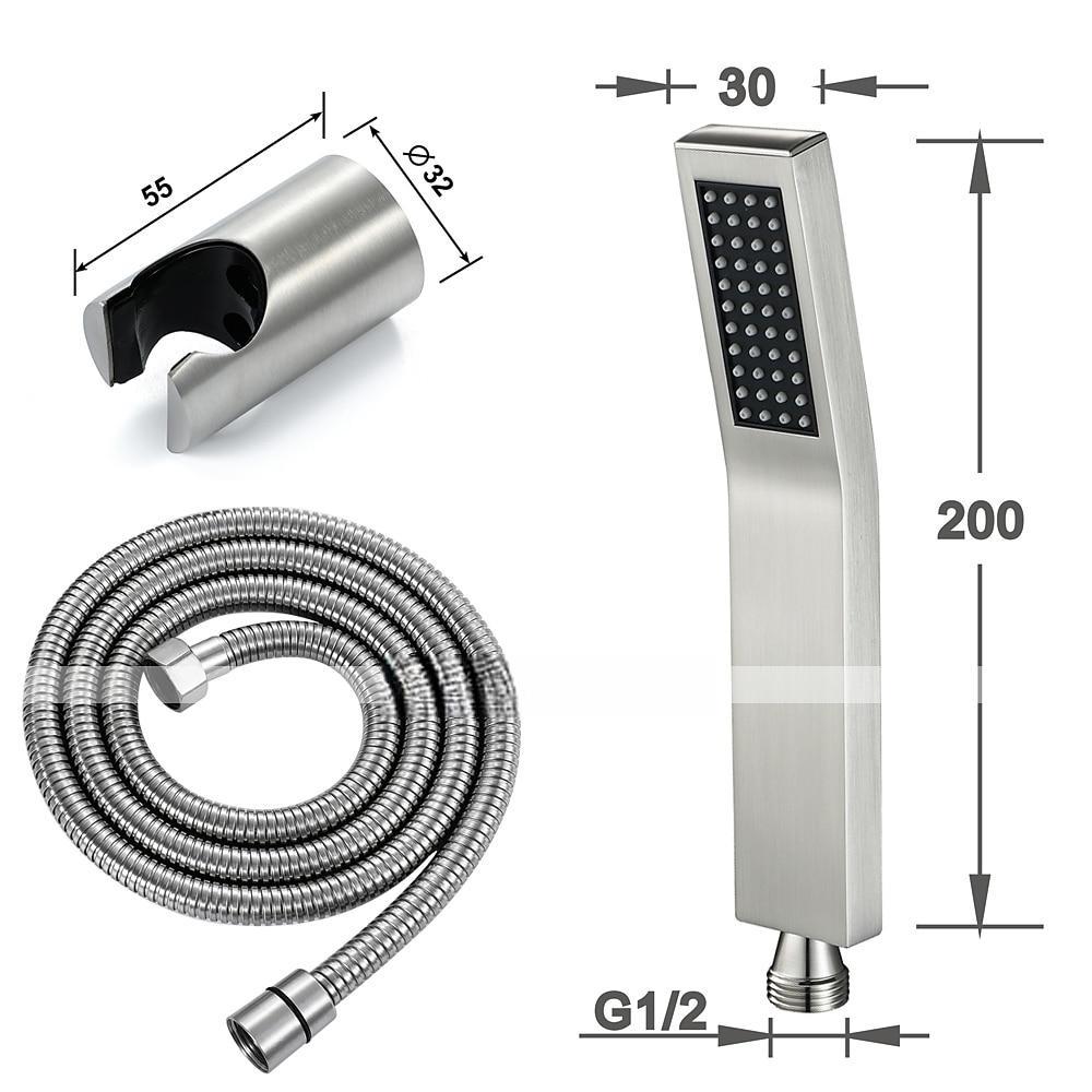 Contemporary Hand Shower Chrome / Brushed / Ti-PVD Feature - Shower Shower Head / Stainless Steel / Brass / Yes 2025 - CAD $23.99 –P20