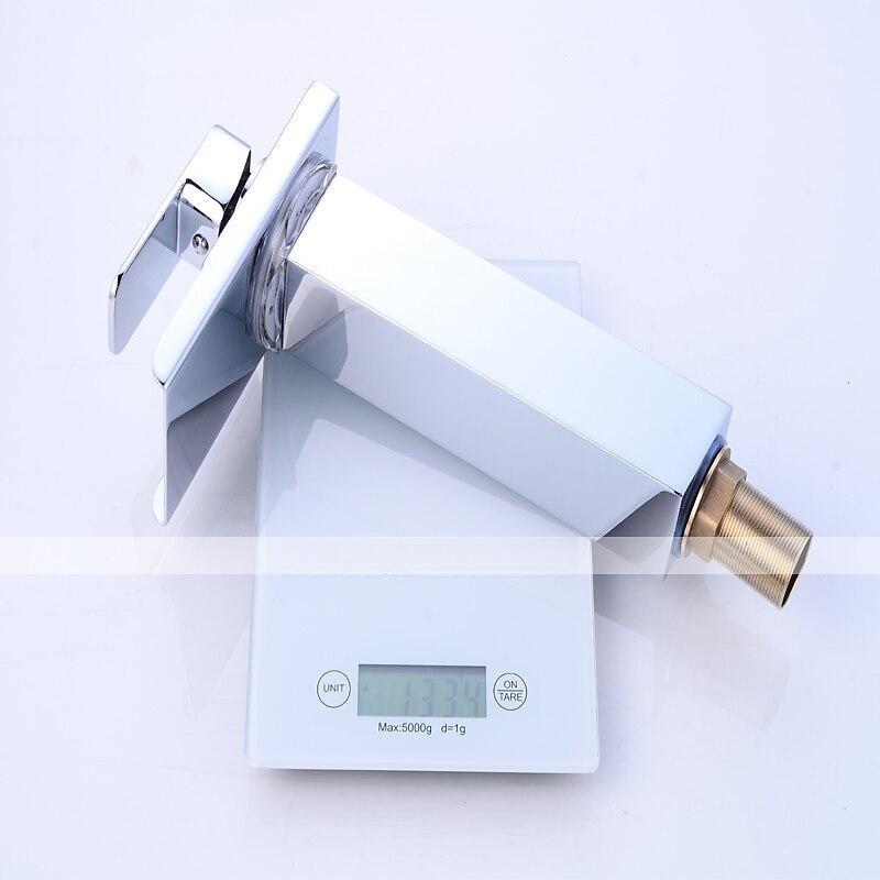 Bathroom Sink Faucet - Waterfall Chrome Centerset Single Handle One HoleBath Taps / Brass 2025 - CAD $127.99 –P4