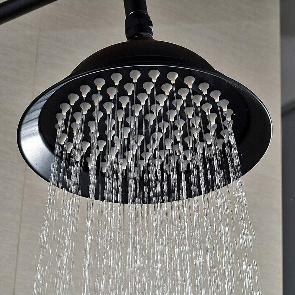 Vintage Shower System Faucet Combo Set Ceramic Mixer Valve 8 inch Brass Rainfall Shower Head Showerhead with Handheld Spray Antique Wall Mounted Tub and Shower Kit Bathroom Bath 2025 - CAD $318.99 –P3