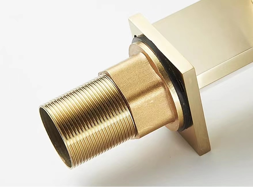 Waterfall Bathroom Sink Mixer Faucet Brass, Single Handle Basin Taps One Hole Faucets with Hot and Cold Hose, Waterfall Spout Brass Bath Tap Chrome Black Gold Grey 2025 - CAD $119.99 –P6