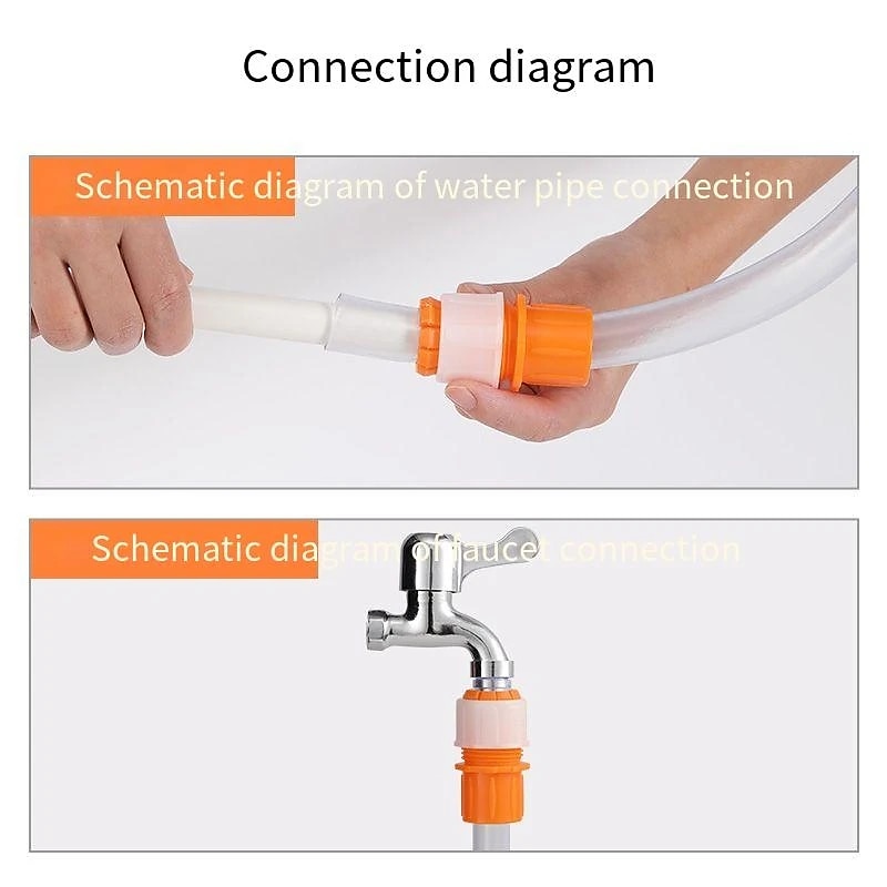 5Pcs Faucet Joint Hose To Hard Pipes Adapter Tap Connector Faucet Adapter Multipurpose garden Tap Hose Connector 2025 - CAD $6.99 –P2