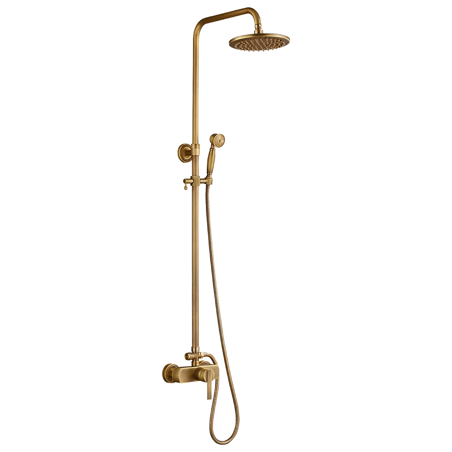 Shower FaucetShower System SetRainfall Antique Antique Copper Shower System Ceramic Valve Bath Shower Mixer Taps 2025 - CAD $287.99 –P5