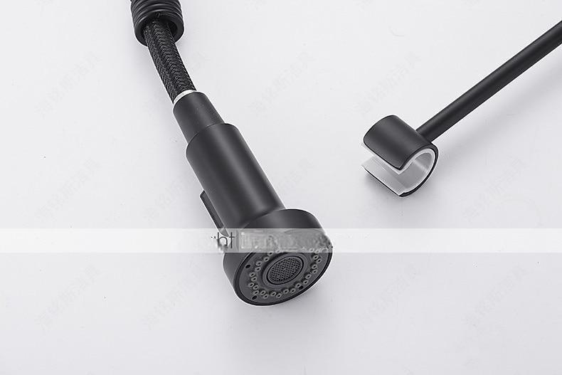 Kitchen Sink Mixer Faucet with Pull Down Sprayer 360 swivel High Arc Single Handle Spring Kitchen Taps Deck Mounted One Hole Brass Kitchen Sink Faucet Centerset Water Taps 2025 - CAD $103.99 –P11