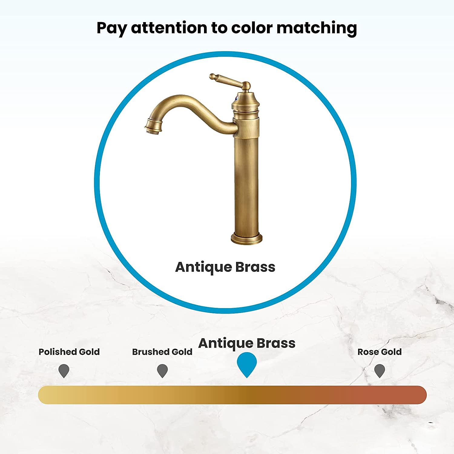Antique Brass Single Handle Bathroom Sink Faucet Brushed Brass Long Reach Bathroom Faucet Mixer Tap 2025 - CAD $95.99 –P3