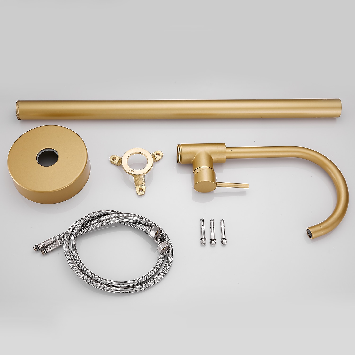 Floor Mount Standing Bathtub Faucet 360° Swivel Freestanding Tub Filler Mixer Tap Brass Spout High Flow Shower Faucets 2025 - CAD $223.99 –P20