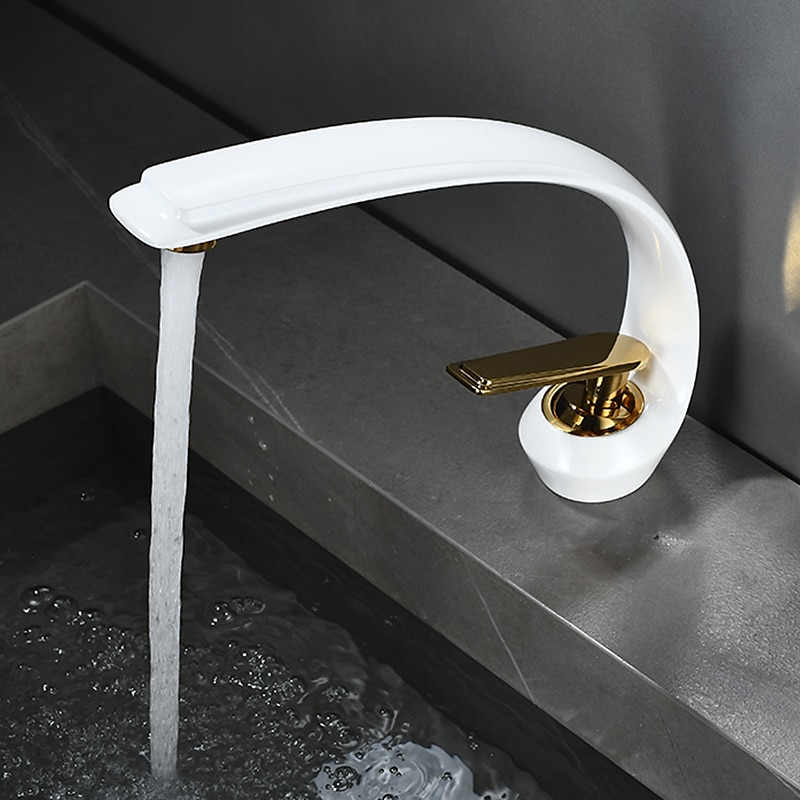 Bathroom Sink Faucet - Classic Electroplated / Painted Finishes Centerset Single Handle One HoleBath Taps 2025 - CAD $79.99 –P2