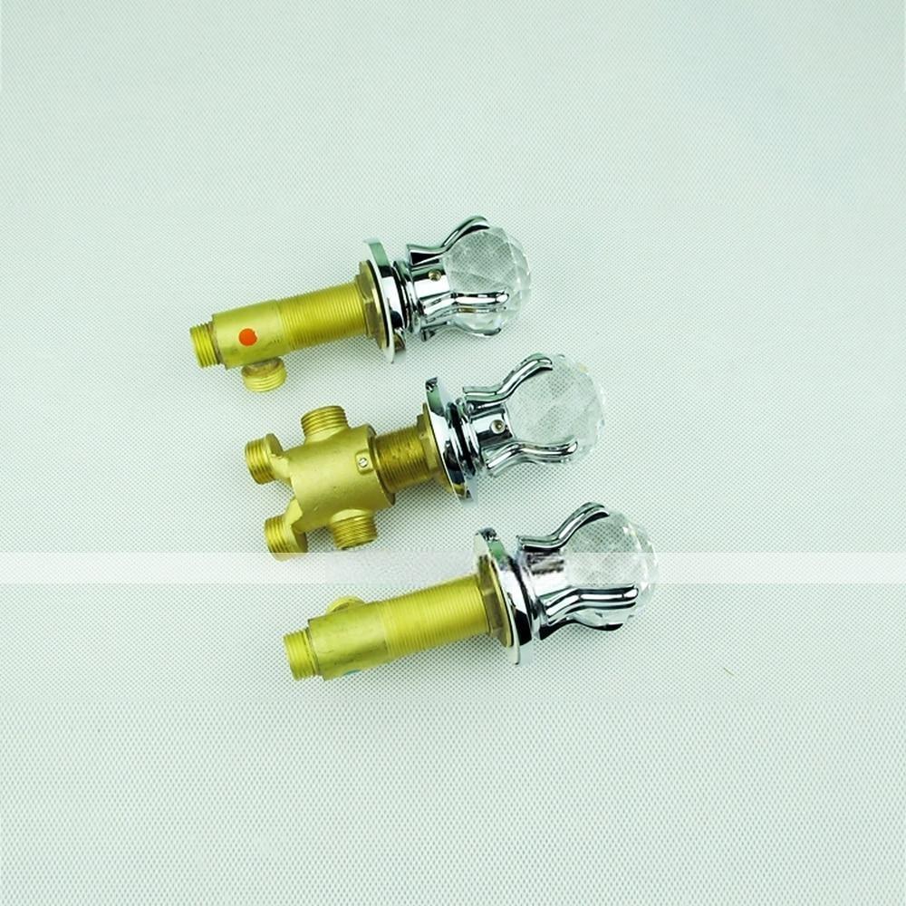 Bathtub Faucet - Contemporary Chrome Roman Tub Brass Valve Bath Shower Mixer Taps 2025 - CAD $231.99 –P2