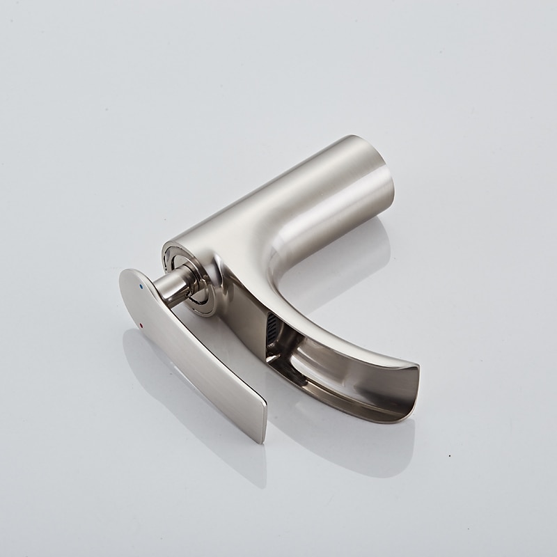 Bathroom Sink Faucet - Waterfall Electroplated Centerset Single Handle One HoleBath Taps 2025 - CAD $95.99 –P7