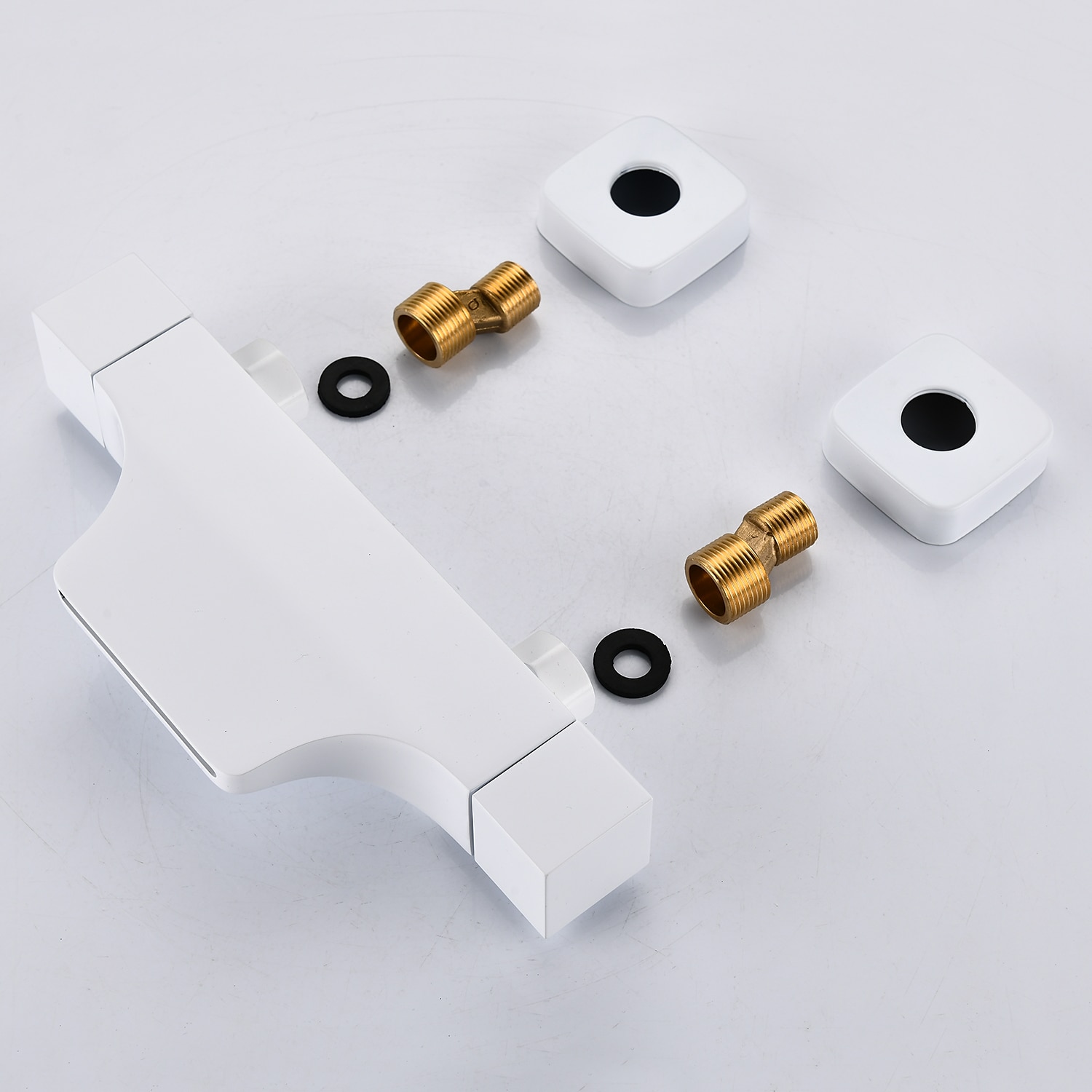 Bathtub Faucet - Contemporary Electroplated Wall Mounted Ceramic Valve Bath Shower Mixer Taps 2025 - CAD $271.99 –P6