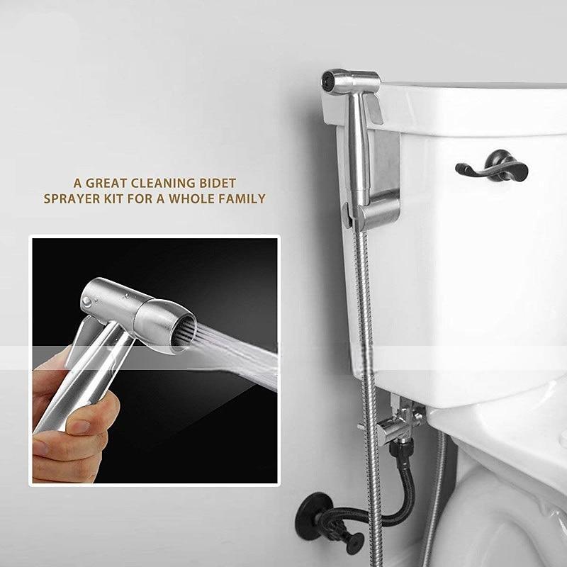 Stainless Steel Handheld Bidet Mixing Valve Toilet Bow Cleaning Set Bidet Sprayer Faucet Balcony Cleaning Accessories Washlet 2025 - CAD $39.99 –P3