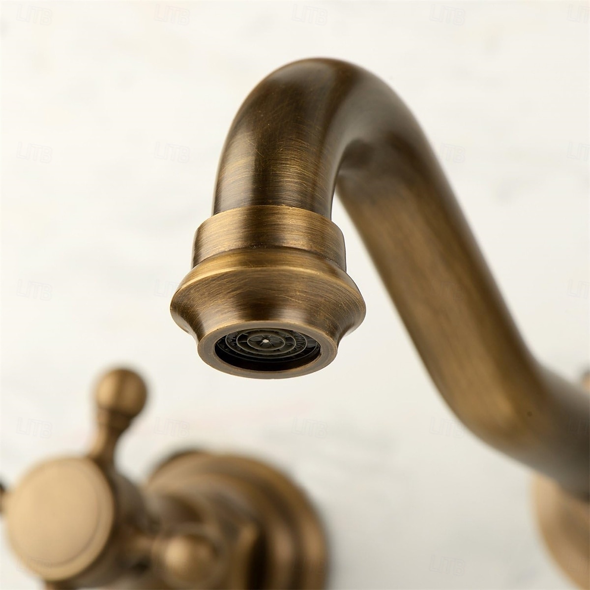 Classic Utility Sink Laundry Faucet Wall Mount Two Handles Three Holes Wash Basin Tap with Hot and Cold Water Hoses Laundry Tub Pot Filler Commercial Faucet in Oil Rubbed Bronze Antique Copper 2025 - CAD $95.99 –P6