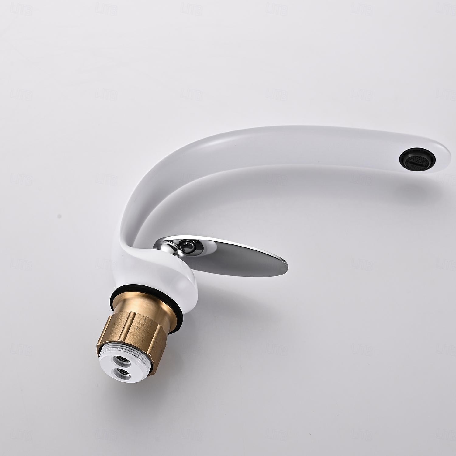 Bathroom Sink Faucet - Classic Antique Brass / Electroplated Centerset Single Handle One HoleBath Taps 2025 - CAD $111.99 –P11