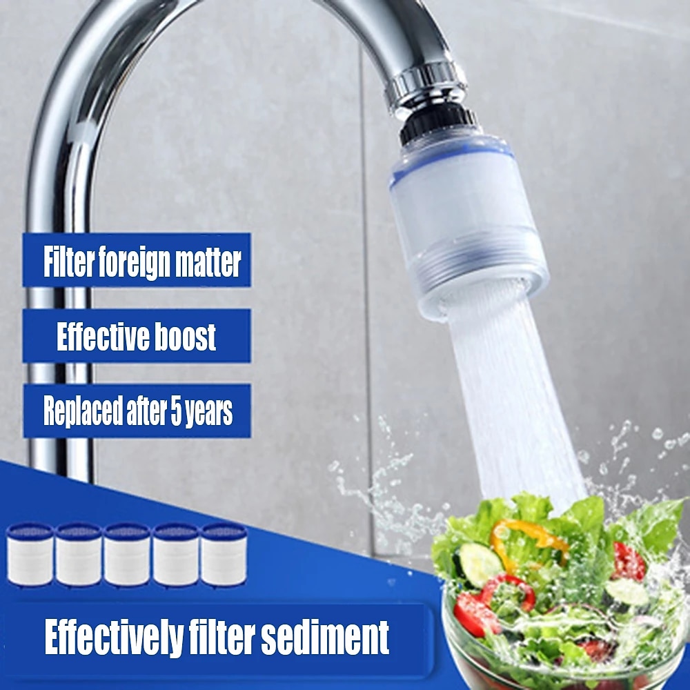 Multifunctional Anti-splash Head Pressurized Filter Water Saver Pp Cotton Filter Faucet To Effectively Filter Sediment Faucet 2025 - CAD $6.99 –P1